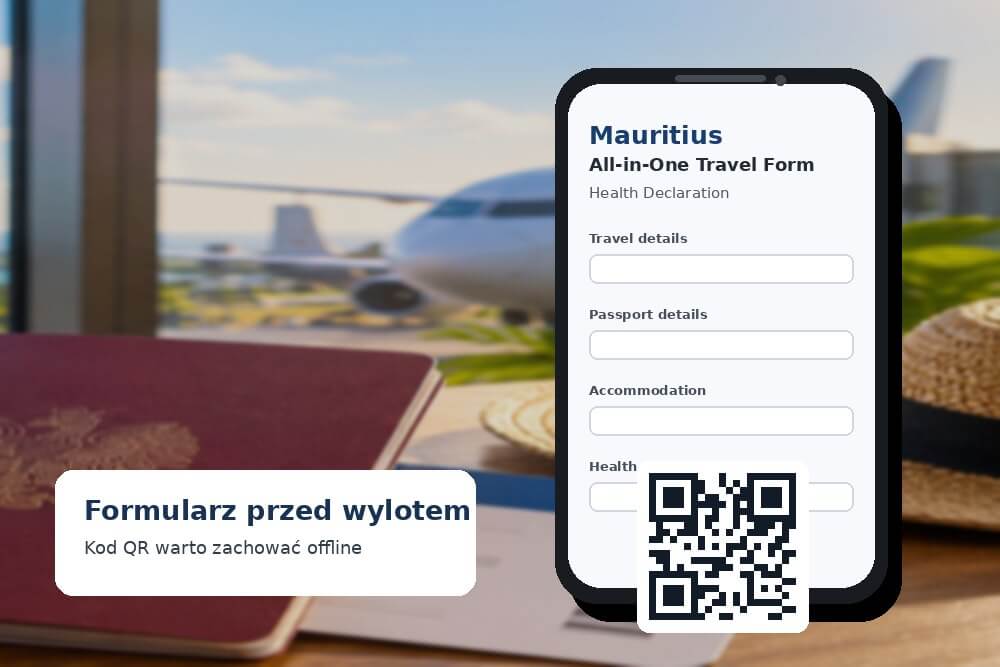Formularz All-in-One Travel Form na Mauritius